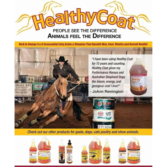 Healthy Coat Apple Flavored Top Coat Multi-Benefit Supplement for Horses - Horse Vitamins & Supplements 7