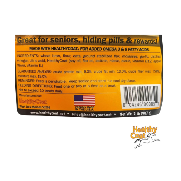 Healthy Coat HealthyCakes Apple & Molasses Horse Treats (2 lb) - Horse Treats 12