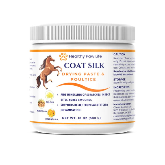 Healthy Paw Life Coat Silk Drying Paste & Poultice for Horse 10-oz - Pet Grooming Supplies 1