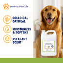 Healthy Paw Life Oatmeal Soothing Shampoo for Dogs Cats & Companion Animals 1-gallon - Pet Grooming Supplies 3