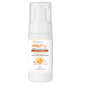 Healthy Paw Life Omnisx Leave-On Mousse for Dogs Cats & Companion Animals 3.3-oz - Pet Grooming Supplies 1