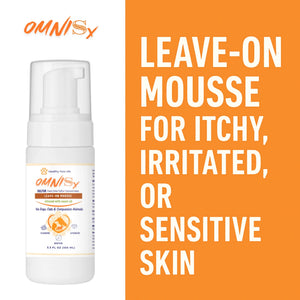 Healthy Paw Life Omnisx Leave-On Mousse for Dogs Cats & Companion Animals 3.3-oz - Pet Grooming Supplies 2