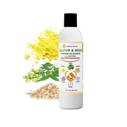 Healthy Paw Life Sulfur & Neem Restorative Shampoo with Oatmeal for Dogs Cats & Companion Animals 8-oz - Pet Grooming