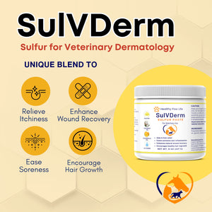 Healthy Paw Life SulVDerm Sulfur Paste for Dogs Cats & Companion Animals 8-oz - Pet Grooming Supplies 2