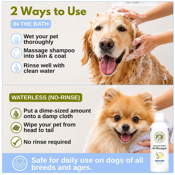 Heavenly Herbal Pet Shampoo - Dog & Cat Shampoo 3