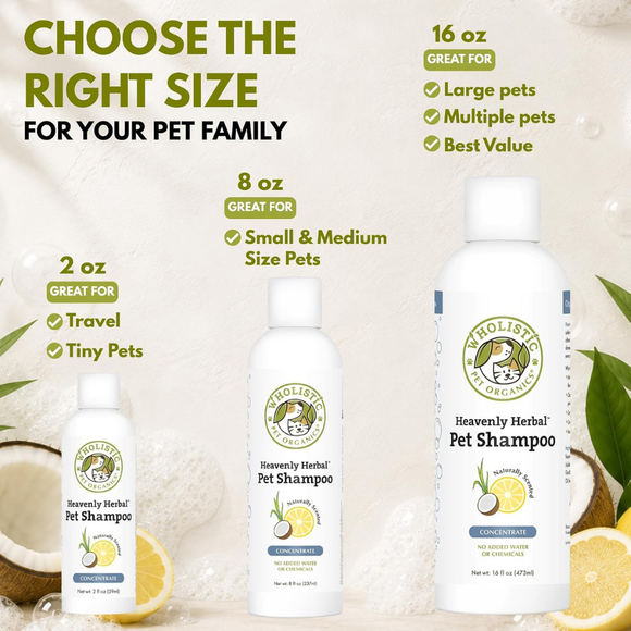 Heavenly Herbal Pet Shampoo - Dog & Cat Shampoo 8