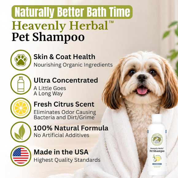 Heavenly Herbal Pet Shampoo - Dog & Cat Shampoo 2