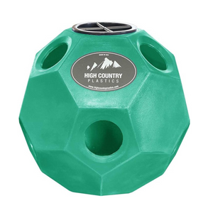 High Country Plastics Horse Feeder Ball - Green - Livestock Feeders 3