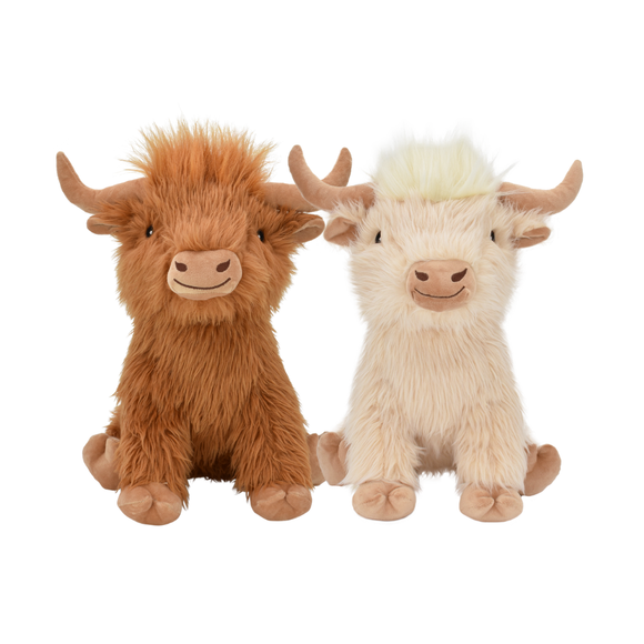 Highland Cow Toy for Dogs Assorted Colors - 8 Inch - Dog Toy 4