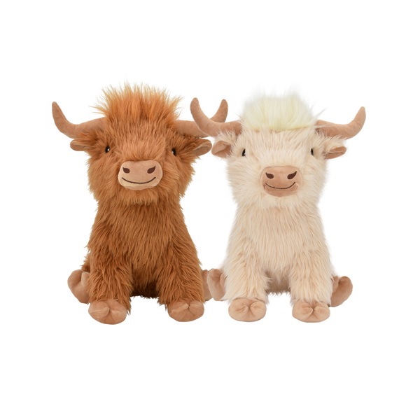 Highland Cow Toy for Dogs Assorted Colors - Dog Toy 1