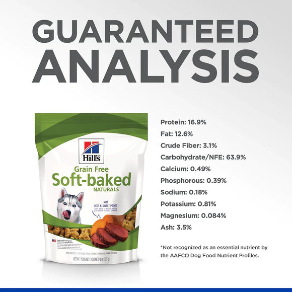 Hill’s Grain Free Soft-Baked Naturals Dog Treats (8 oz) - Soft & Chewy Dog Treats 8