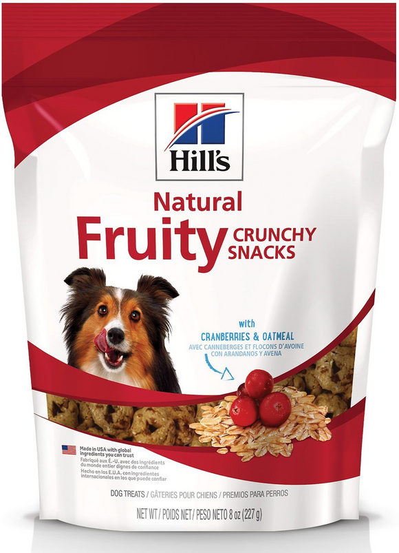 Hill’s Natural Fruity Snacks Crunchy Dog Treats (8 oz) - Cranberries & Oatmeal Recipe - Dog Biscuits & Crunchy Treats 2