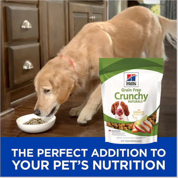 Hill's Natural Grain Free treats for dogs with Chicken & Apples, Crunchy Dog Treat