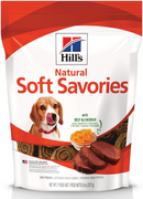 Hill’s Natural Soft Savories Dog Treats (8 oz) - Beef & Cheddar Recipe - Soft & Chewy Dog Treats 8