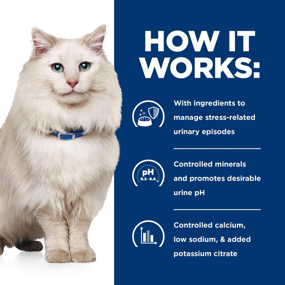 Hill’s Prescription Diet c/d Multicare Stress Chicken Vegetable & Rice Stew Wet Cat Food (2.8 oz x 24 pouches)