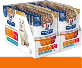 Hill’s Prescription Diet c/d Multicare Stress Vegetables Tuna & Rice Stew Wet Cat Food (2.8 oz x 24 pouches)