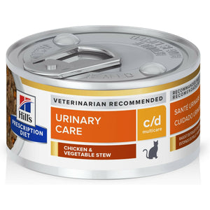 Hill’s Prescription Diet c/d Multicare Urinary Care Chicken & Vegetable Stew Canned Cat Food (2.9 oz x 24 cans)