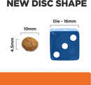 Science diet cat food urinary care is disc shaped
