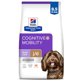 Hill’s Prescription Diet Cognitive + Mobility Brain Care + j/d Chicken Recipe Dry Food For Dog (8.5 lb)