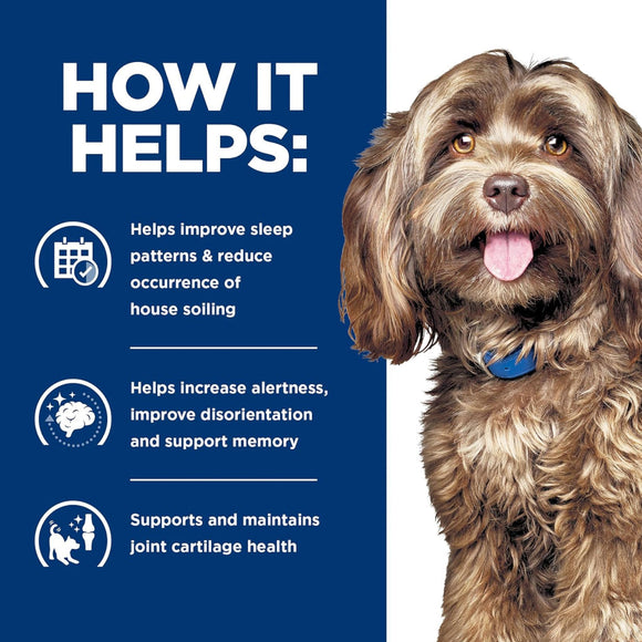 Hill’s Prescription Diet Cognitive + Mobility Brain Care + j/d Joint Care Rice & Turkey Recipe Wet Food For Dog (13oz x 12 cans)