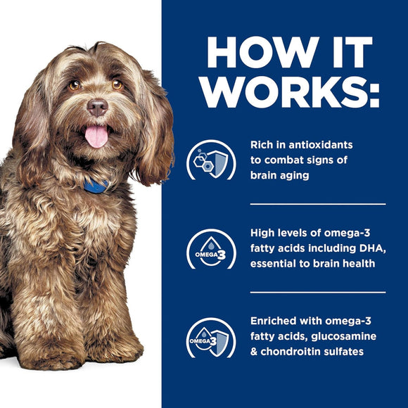 Hill’s Prescription Diet Cognitive + Mobility Brain Care + j/d Joint Care Rice & Turkey Recipe Wet Food For Dog (13oz x 12 cans)