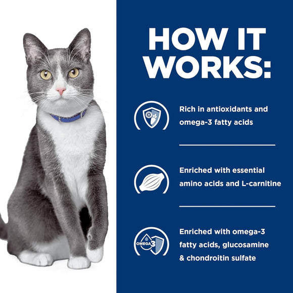Hill’s Prescription Diet Cognitive + Mobility Brain Care + j/d Tuna & Vegetable Stew Wet Food For Cat (2.9 oz x 24 cans)