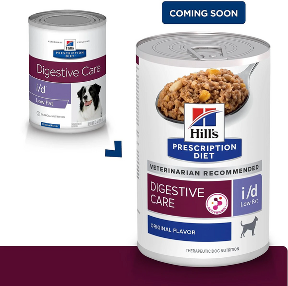 Hill’s Prescription Diet i/d Low Fat Digestive Care Original Flavor Canned Dog Food (13 oz x 12 cans) - Prescription