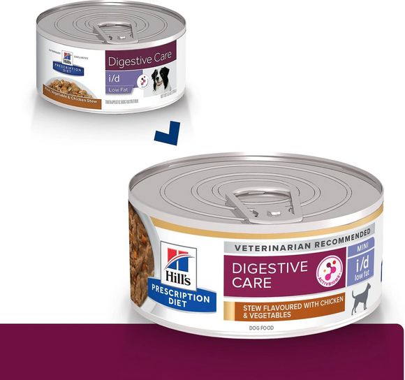 Hill’s Prescription Diet i/d Low Fat Digestive Care Rice Vegetable & Chicken Stew Canned Dog Food - Prescription Dog