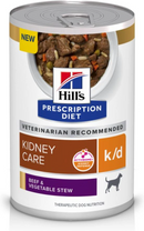 Hill’s Prescription Diet k/d Kidney Care Beef & Vegetable Stew Canned Dog Food (12.5 oz x 12 cans) - Prescription Dog