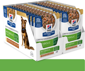 Hill’s Prescription Diet Metabolic Weight Management Vegetables Rice & Chicken Stew Wet Dog Food (2.8 oz x 24 pouches)
