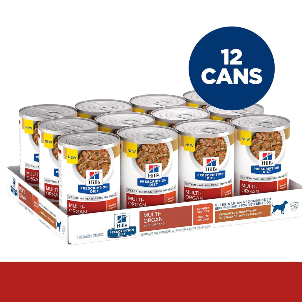 Hill's Prescription Multi-Organ Support Turkey & Veg Wet Dog Food