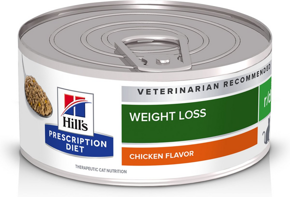 Hill’s Prescription Diet r/d Weight Reduction Chicken Flavor Canned Cat Food (5.5 oz x 24 cans) - Prescription Cat Food