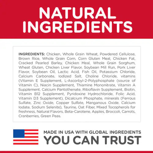 Ingredients list
