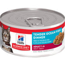 Hill's Science Diet Adult Canned Cat Food, Tender Ocean Fish Dinner, 5.5 oz, 24 Pack wet cat food