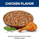 Hill's Science Diet Adult Urinary & Hairball Control Chicken & Vegetable Stew Recipe Wet Cat Food (2.9oz x 24 cans)