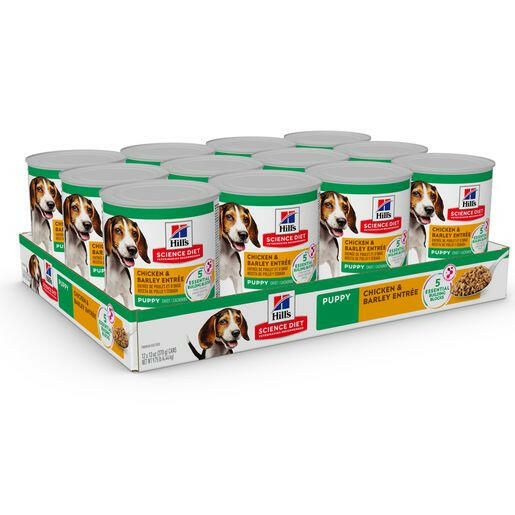 Hill’s Science Diet Puppy Chicken & Barley Entrée Canned Dog Food (13.1 oz x 12 cans) - puppy food 4