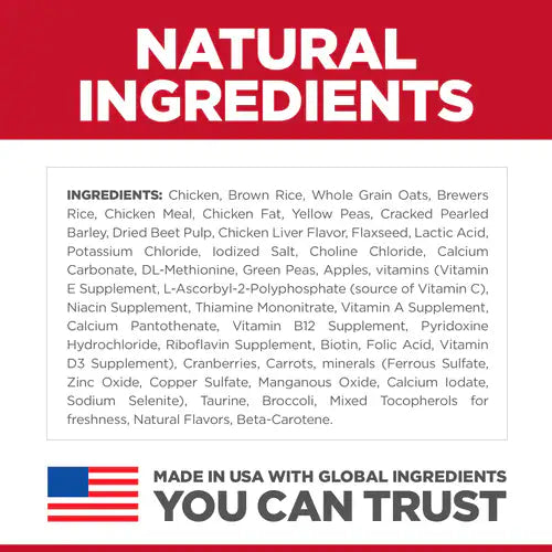 Ingredients list