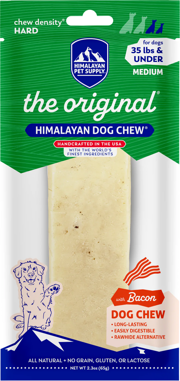 Himalayan Pet Supply Himalayan Dog Chew with Bacon for Dogs - Medium Dogs 35lbs & Under - 1 chew - Dog Treats 4