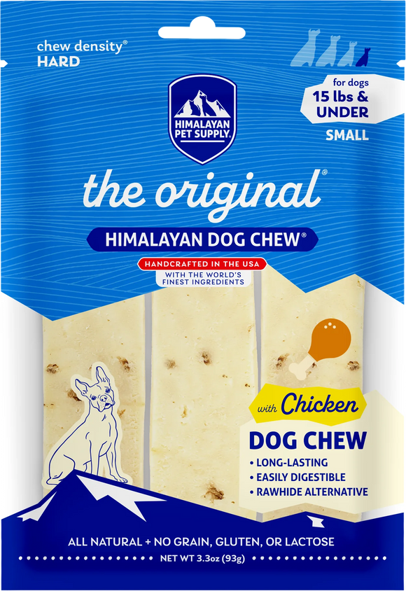 Himalayan Pet Supply Himalayan Dog Chew with Chicken for Dogs - Small Dogs 15lbs & Under - 3 chews - Dog Treats 9