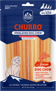 Himalayan Pet Supply yakyCHURRO with Bacon Dog Chews (4 ct) - Dog Treats 1