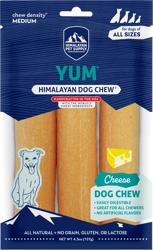 Himalayan Pet Supply yakyYUM Cheese Dog Chews (4 ct) - Dog Treats 1