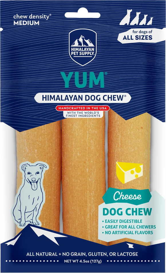 Himalayan Pet Supply yakyYUM Cheese Dog Chews (4 ct) - Dog Treats 1