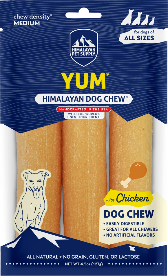 Himalayan Pet Supply yakyYUM with Chicken Dog Chews - Dog Treats 1