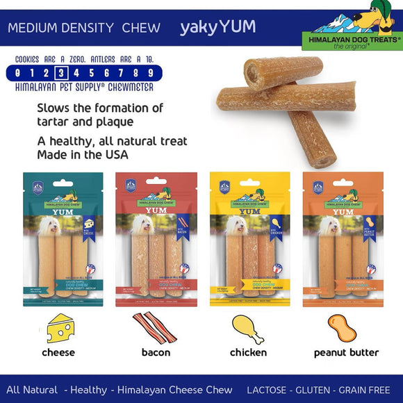Himalayan Pet Supply yakyYUM with Peanut Butter Dog Chews (4 ct)