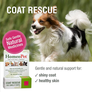 HomeoPet Coat Rescue Only Smelly Coats for Small Animals