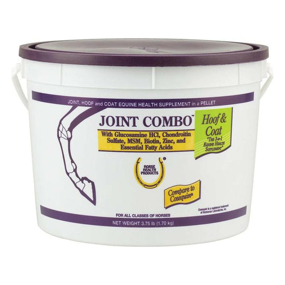Horse Health Products Joint Combo Hoof & Coat 3-in-1 Apple Flavor Pellets Horse Supplement (3.75 lb)