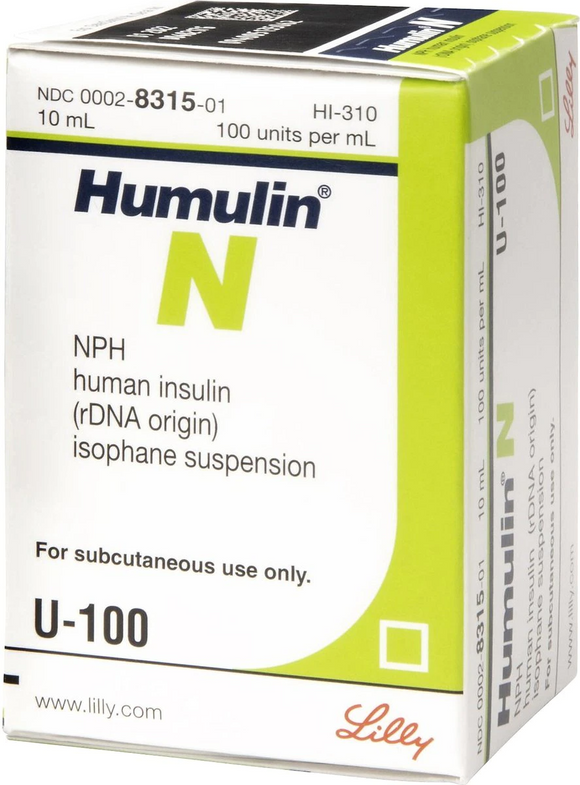 Humulin N U-100 Insulin (10 ml) - 2