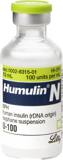 Humulin N U-100 Insulin (10 ml) - 1