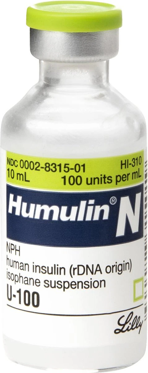 Humulin N U-100 Insulin (10 ml) - 1