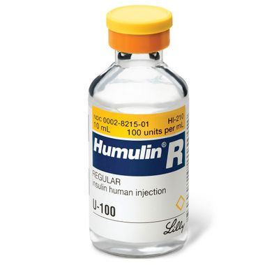 Humulin R U-100 Insulin Injection - 10 ml vial - 1